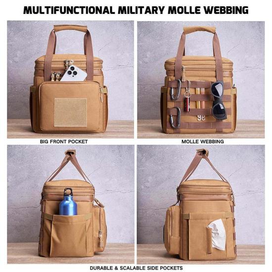 Leakproof Lunch Cooler Bag with MOLLE Webbing