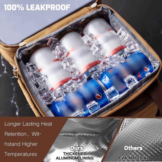 Leakproof Lunch Cooler Bag with MOLLE Webbing