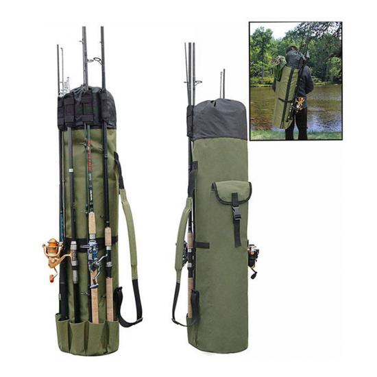 Pole Holder Fishing Rod Carrier Case Tackle Bag