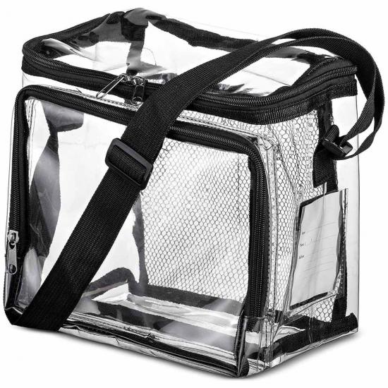 See Through Zippered PVC Lunch Tote Bags
