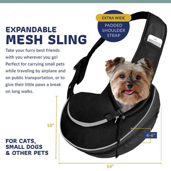 Lightweight Pet Dog Sling Carrier Puppy Sling Bag