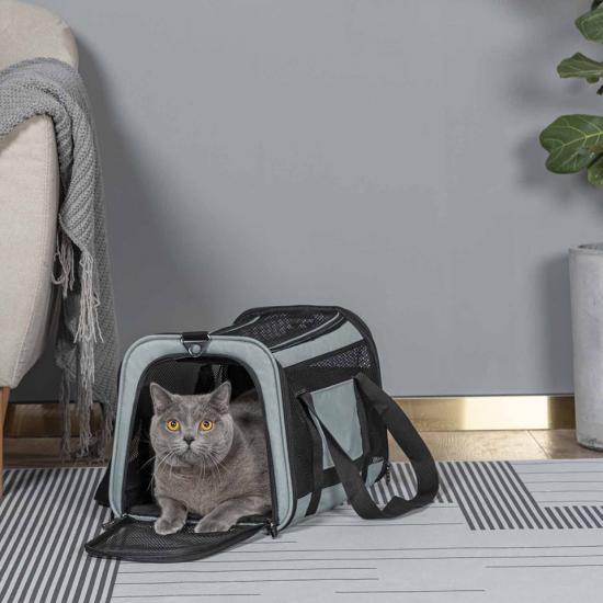 Pet Carrier Bag Outdoor Breathable Custom Color Logo