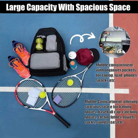 Tennis Bag Suitable For Tennis Racket Pickleball Paddles