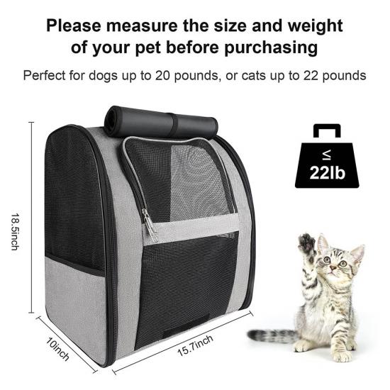 Collapsible Pet Carrier Backpack bag