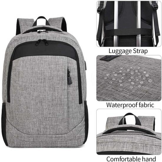 Water Resistant College Computer Bag for Men & Women