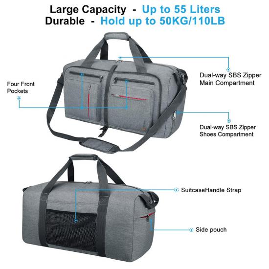 Duffel bag for Men Women Water-proof & Tear Resistant