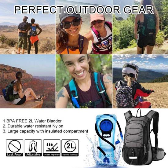 Water Backpack for Running, Hiking, Cycling, Camping