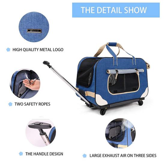 Collapsible and Breathable Car Seat Travel for Pet Under