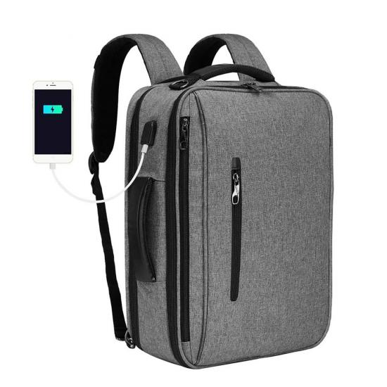 Computer Bag 3 in 1 Carry On Backpack Briefcase Messenger Shoulder Bag