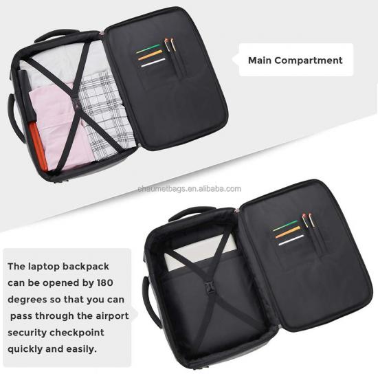 Computer Bag 3 in 1 Carry On Backpack Briefcase Messenger Shoulder Bag