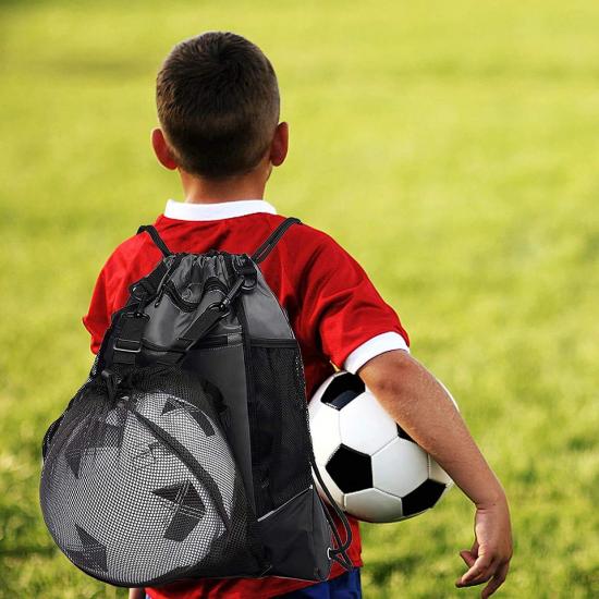 Sports Sack with Detachable Ball Mesh Bag for Boys Girls Man