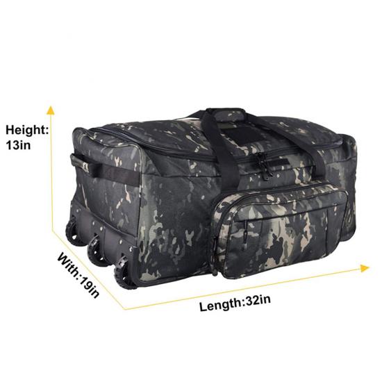 Wheeled Tactical Suitcase Heavy-Duty Trolley Bag